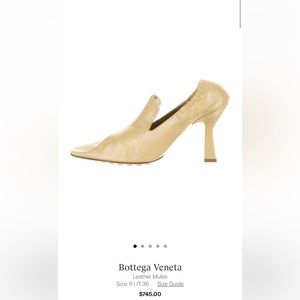 Bottega veneta leather mules